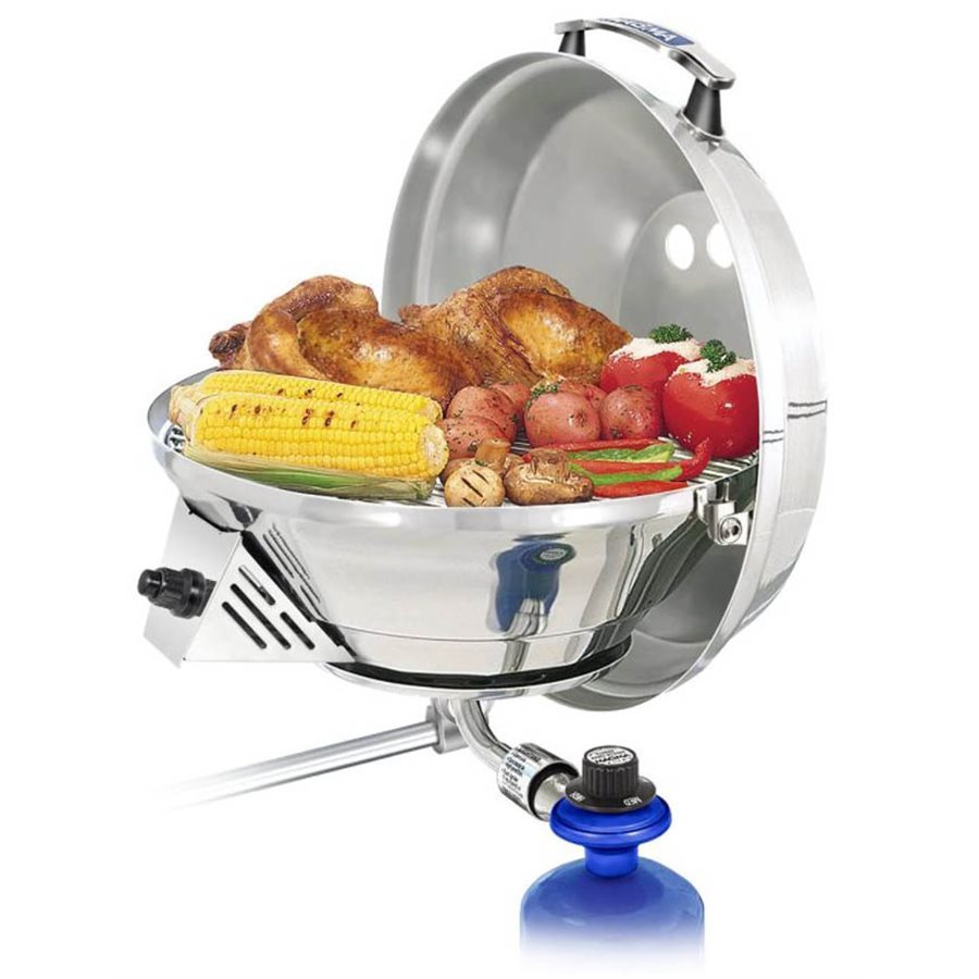 Ensemble Four et BBQ Marine Kettle 3 et support de rail de Magma